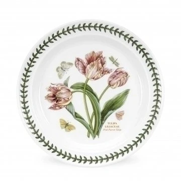 Image of Portmeirion Botanic Garden Pink Parrot Tulip Dinner Plate, Single