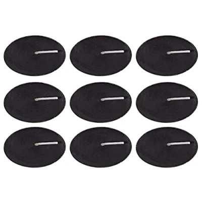 Image of Luxurious Black Opium Scented Tealights 2cm x 12cm (Pack of 9) Exquisite Wax Candles, Long Lasting Scent Ideal for Unique Home Decor