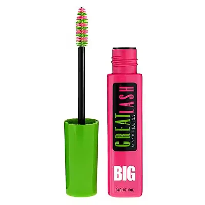 Image of Maybelline Great Lash Big Mascara Blackest, Black, 10 ml, Pack Of 1