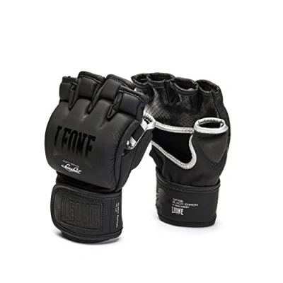 Image of LEONE 1947, Black Edition Mma Gloves, Unisex Adult, Black, S, GP105
