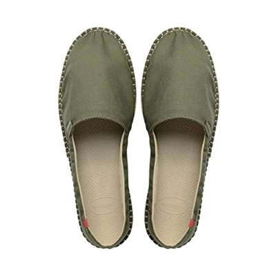 Image of Havaianas Unisex Origine Iii Espadrilles, Green, 4 UK (36 EU)