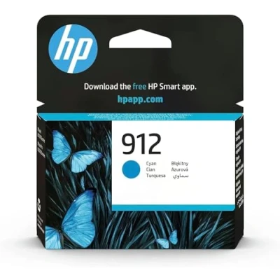 Image of HP 912 Cyan Original Ink Cartridge