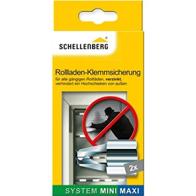 Image of Schellenberg 16003 Clamping Lock for Roller Shutters, Pack of 1 (2 Pieces), Burglary Resistant Shutter