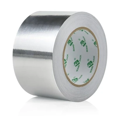 Image of BOMEI PACK 1 Roll Aluminum Foil Tape 75mm x 50m for home Heating Ventilation air HVAC Ducts Repairing Fixing Kitchen Jointing flame Cold heat resistant Waterproofs 3 inch