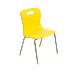 Image of Titan 4 Leg Chair Size 3 350mm Seat Height Yellow T13 Y