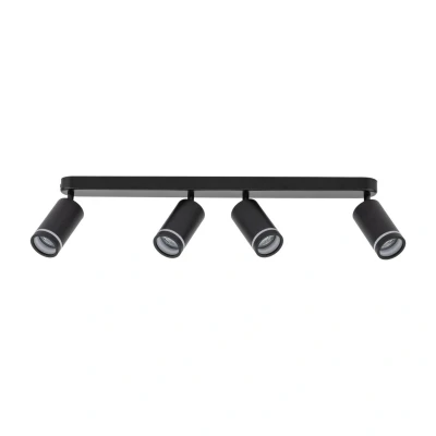 Image of Jet Ceiling Spotlight Bar Black 4xGU10