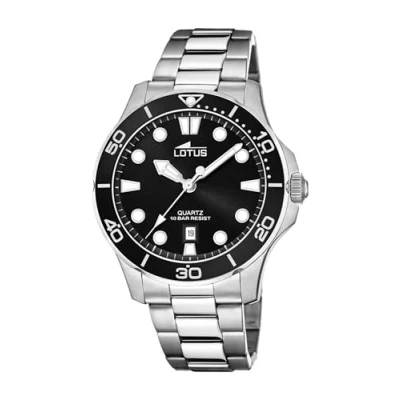 Image of Lotus Men&#039;s Analogue Quartz Watch with Stainless Steel Strap 18759/3