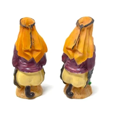 Image of BETTER WITH FRIENDS 2 X Unit CAGANER Resin Figurine Hidden Nativity Scene 8 cm The Man Who Poops Figures Birth of Jesus 3 Kings.