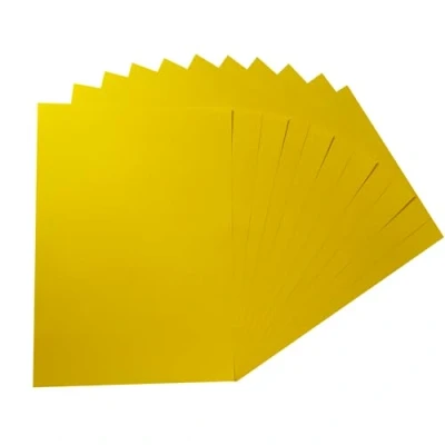 Image of Pack of 100 A5 Yellow Coloured Paper 75gsm Sheets