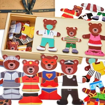 Image of Jaques of London Wooden Toys Jigsaw Puzzles for Kids Ideal 2 Year Olds and 3 Fun Educational Toddler