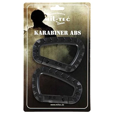 Image of Mil Tec ABS 15921002 Carabiner Black One Size