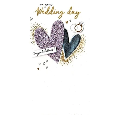Image of Wonderful Wedding Greeting Card Hand Finished Champagne Range Cards JGS666
