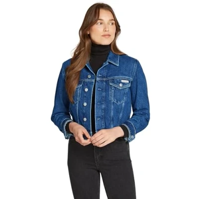 Image of Calvin Klein Jeans Jacket Denim jacket, Women&#039;s, Size: Large, medium
