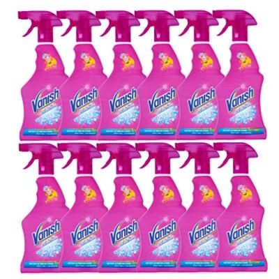 Image of Vanish Stain Remover Pre Wash Spray 500ml, 6 Pack 100+ Stains, Versatile
