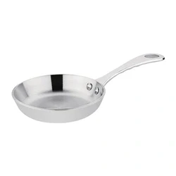 Image of Vogue Stainless Steel &amp; Aluminium Tri Wall Mini Frying Pan 100mm