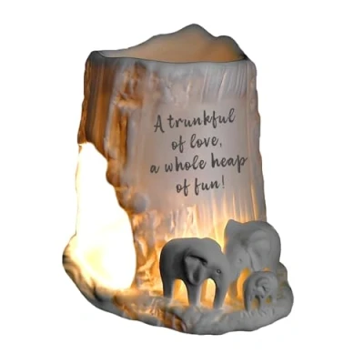 Image of Cello Elephant Tealight Burner A Trunkful Of Love, Whole Heap Fun! Stunning Porcelain Decor, Wax Melt Burners &amp; Oil Burner. Ornament, Gifts for Women.