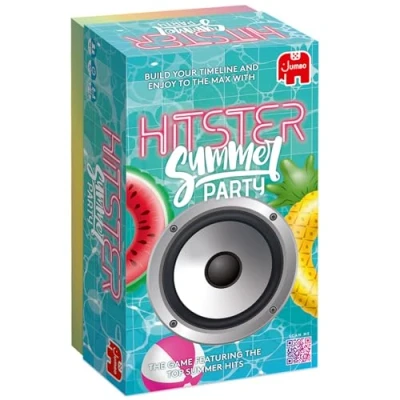 Image of Hitster Summer Party the Music Board, Card &amp; Quiz Game for BBQs, Date Nights Garden Parties 300+ New Songs Guess Song, Year Artist Adult Family Games, 2 10 Players Jumbo (UK)