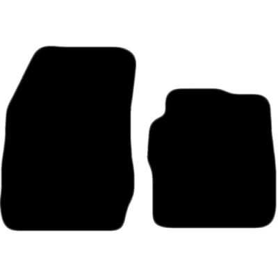 Image of Carsio Carpet Car Mats For Ford Transit Courier 2014 onwards Tailored Fit Floor Mat Complete Accessory Black Custom Fitted All Weather, Anti Slip Backing &amp; Grey Trim