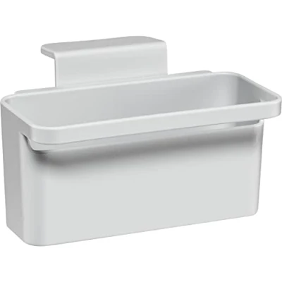 Image of Brabantia In Sink Organiser Caddy with Suction Cups &amp; Drainage Holes (Light Grey) Easy Fix Kitchen Tidy Holder for Sponges, Cloths Washing Up Brushes