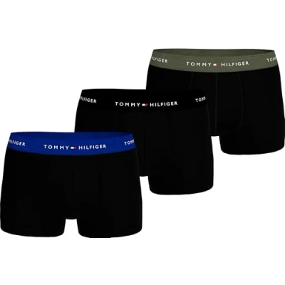 Image of Tommy Hilfiger Signature 3 PACK Pants, Men&#039;s, Size: XXL, Wedge blue/black/utility olive