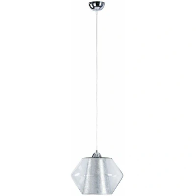 Image of Rodes Dome Pendant Ceiling Light Silver, 30cm, 1x E27