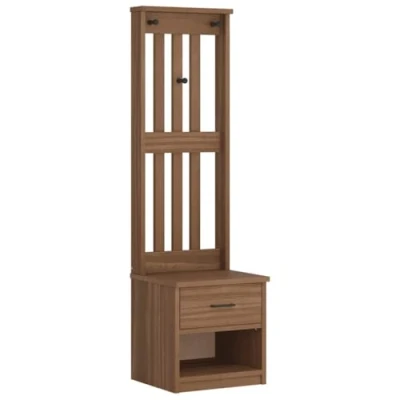 Image of vidaXL Hall Tree SANDNES 45x40x159.5 cm Solid Wood Pine