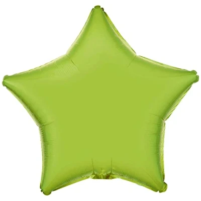 Image of amscan 9915538 Lime Green star foil