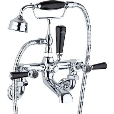 Image of Hudson Reed Topaz Chrome Wall Mounted Bath Shower Mixer