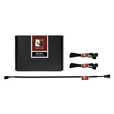 Image of Noctua NA SEC2, 3 Pin Fan Extension Cables (30cm, Black)