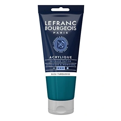 Image of Lefranc Bourgeois Artist Colour, Acrylic Paint, Turquoise, 80 ml (1er Pack)
