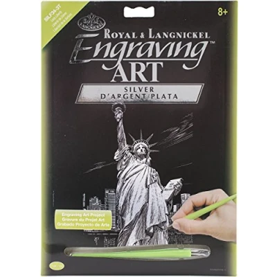 Image of Royal Brush Silver Foil Engraving Art Kit 8&quot;X10&quot; Lady Liberty