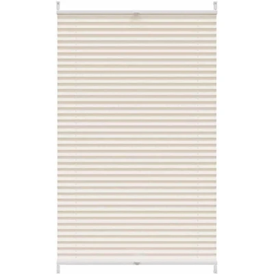 Image of vidaXL Plisse Blind 90x125cm Creme