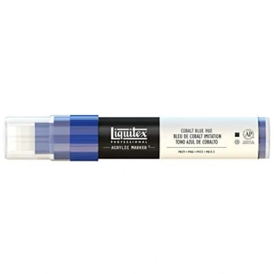Image of Liquitex Professional Paint Marker with 8 15 mm Wide Nib Cobalt Blue Hue