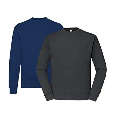 Image of Fruit of the Loom Men&#039;s In Sweat Sweatshirt Set, 1x Navy, Graphit &amp; Hlkauf Block, M