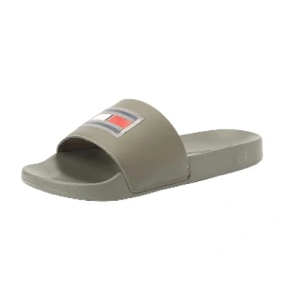 Image of Tommy Hilfiger Men&#039;s Pool Slides, Multicolor (Shady Stone), 6,5