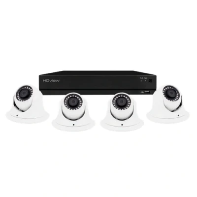 Image of ESP 8 Channel Full HD 1TB CCTV System, 4 White Dome Cameras