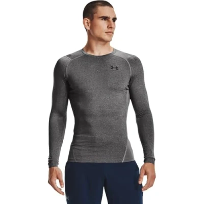 Image of Under Armour Men UA HG Comp LS, Long Sleeve Sports Top, Breathable Sleeved Top for