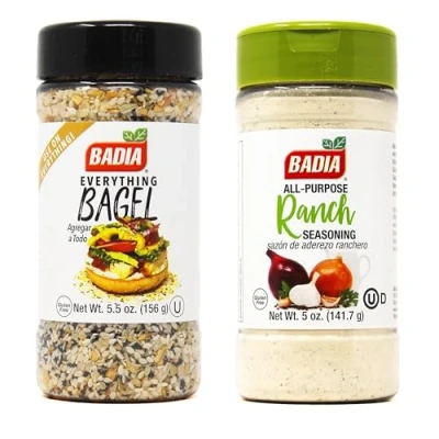 Image of Badia Everything Bagel Seasoning 156g and Ranch All purpose 141.g