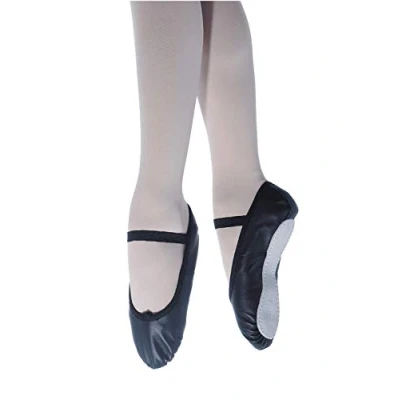 Image of Roch Valley Ophelia Full Sole Leather Ballet Shoes 1 Black