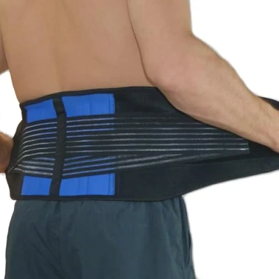 Image of NeoPhysio Neoprene Double Pull Lower Back Support Lumbar Brace = XL