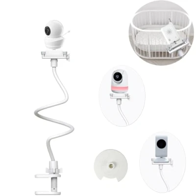 Image of Derebir Baby Camera Monitor Mount Holder Compatible with Babysense ‎V43_2CAM and MaxView 2CAM Flexible Stand (33.7 inch)