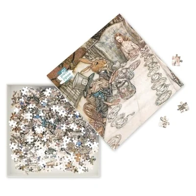 Image of Arthur Rackham: Alice in Wonderland Tea Party: 1000 piece jigsaw (1000 jigsaws)