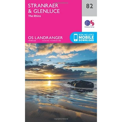 Image of Landranger 82 Stranraer &amp; Glenluce Map With Digital Version