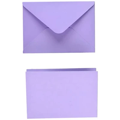 Image of Sizzix Surfacez Card &amp; Envelope Pack, Lavender Dust, One Size