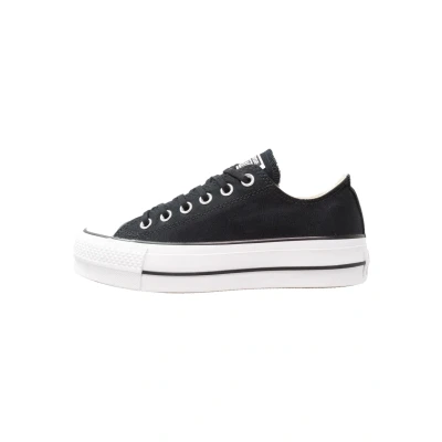 Image of Converse Chuck Taylor ALL STAR LIFT Trainers, Women&#039;s, Size: 6.5, Black/garnet/white Textile
