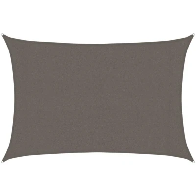 Image of vidaXL Sunshade Sail 160 g/m² Anthracite 3x4.5 m HDPE