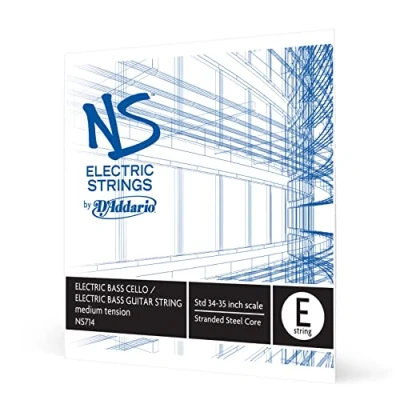 Image of D&#039;Addario NS Electric 4/4 Scale Medium Tension Single E String for Bass/Cello