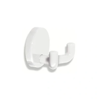 Image of Hewi double wall hook, 1 piece, 477.90.025 99, Pure White