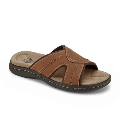 Image of DOCKERS Men&#039;s Slide Sandal, Rust, 7 UK