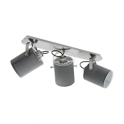 Image of EGLO Ceiling spotlight Villabate and three cloth shades